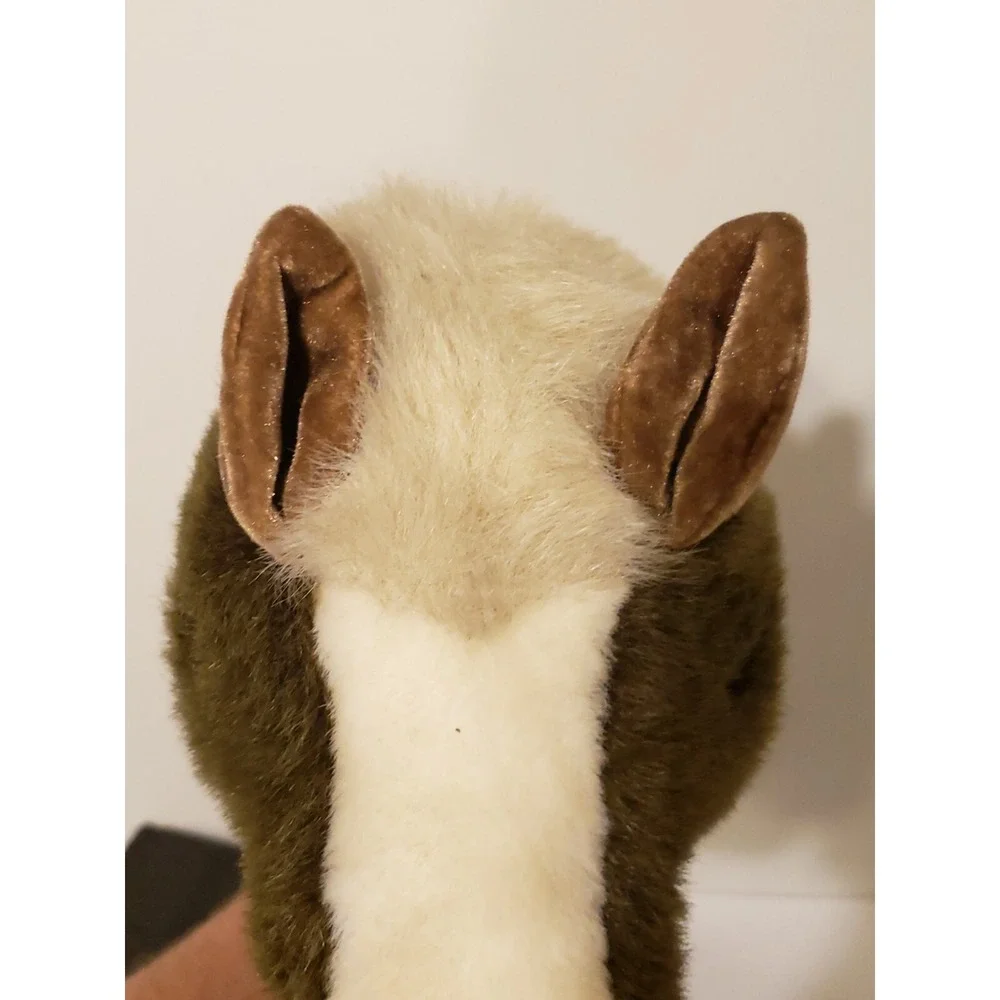 Merrythought Ironbridge Shrops Hobby Horse Toy Wooden Wheels Plush England